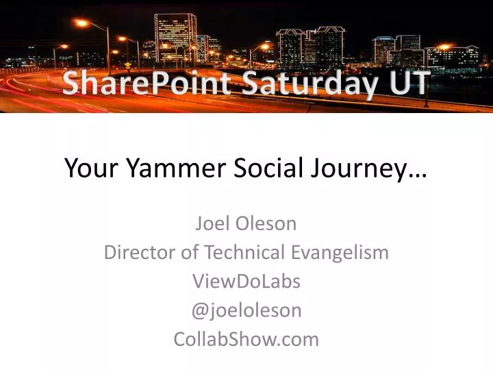 your yammer social journey