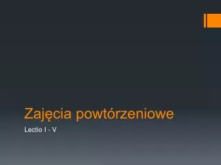 zaj cia powt rzeniowe