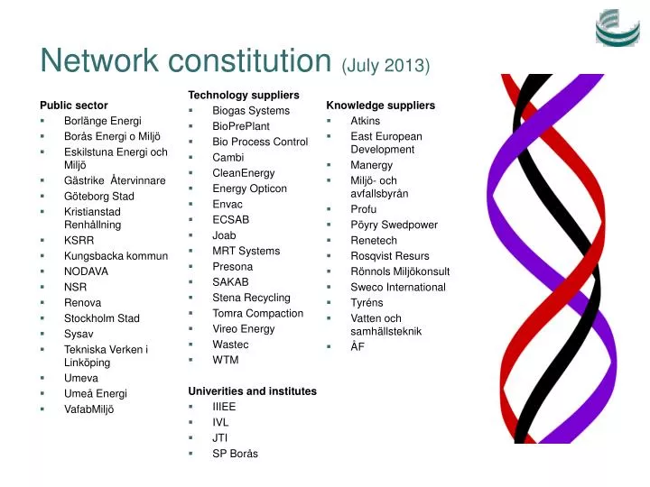 network constitution july 2013