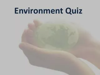 environment quiz