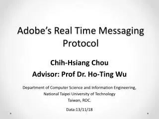 adobe s real time messaging protocol