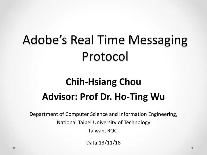 adobe s real time messaging protocol
