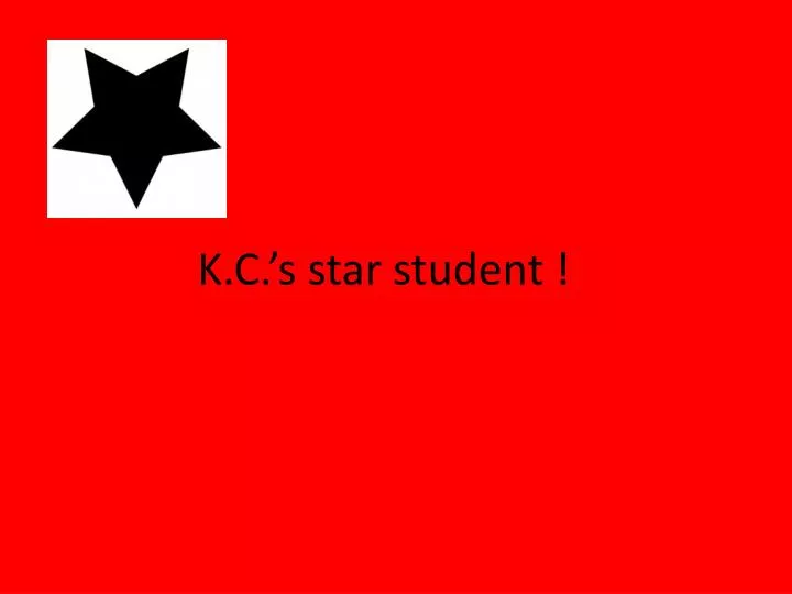 k c s star student