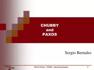 CHUBBY and PAXOS