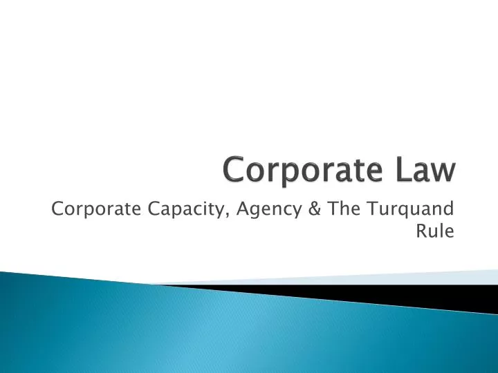 corporate law