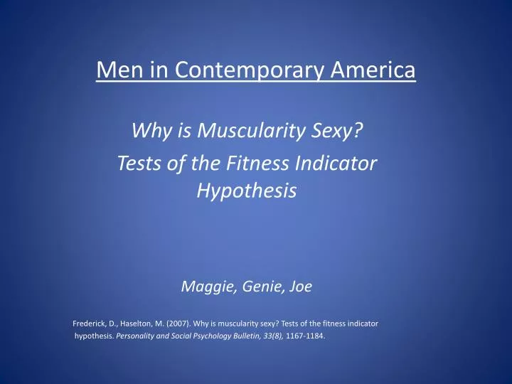 men in contemporary america