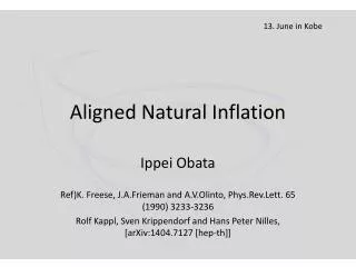 Aligned Natural Inflation