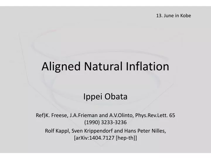 aligned natural inflation