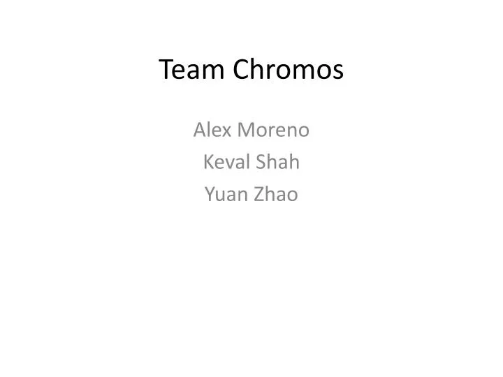 team chromos