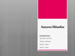 autores fil sofos