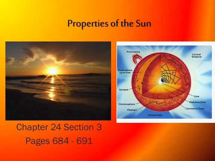 properties of the sun