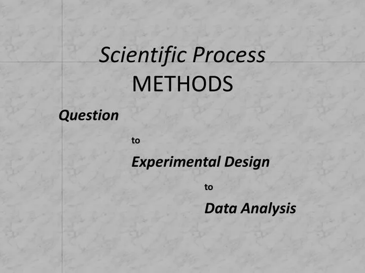 scientific process methods