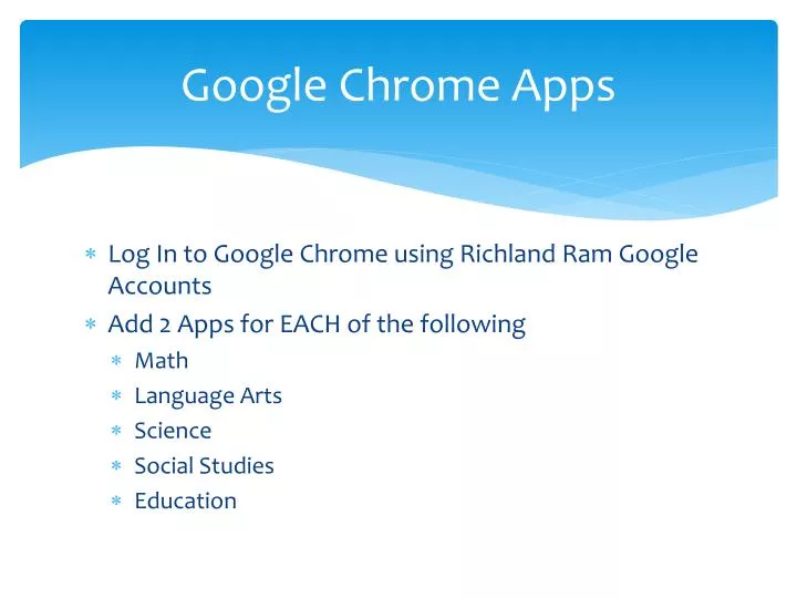 google chrome apps