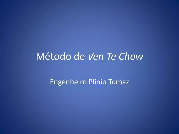 m todo de ven te chow