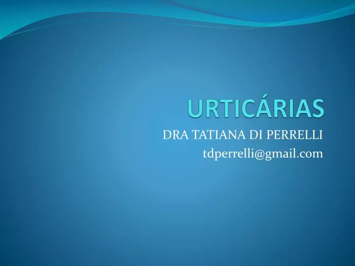 urtic rias