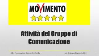 attivit del gruppo di comunicazione