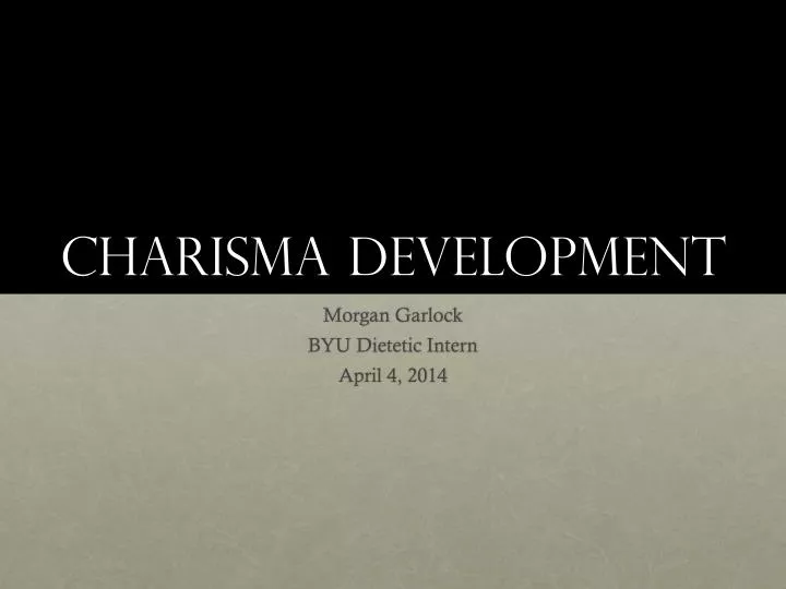 charisma development