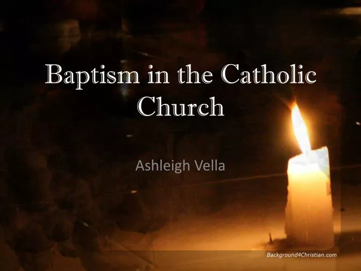 baptism in the catholic church