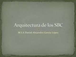 arquitectura de los sbc