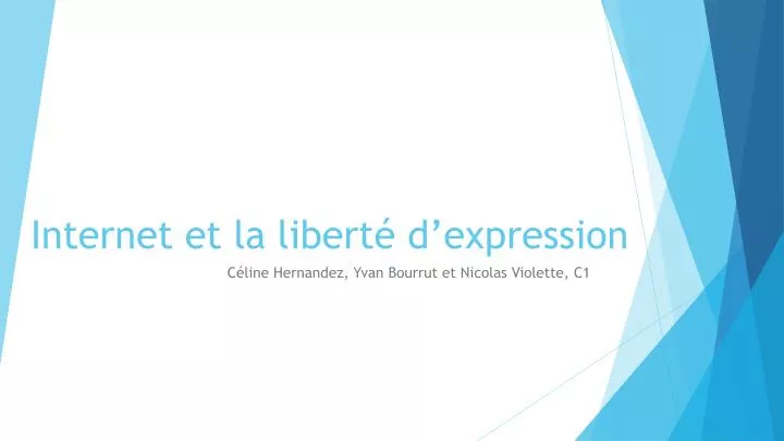 internet et la libert d expression