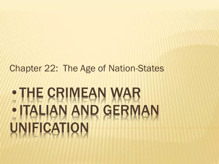 chapter 22 the age of nation states