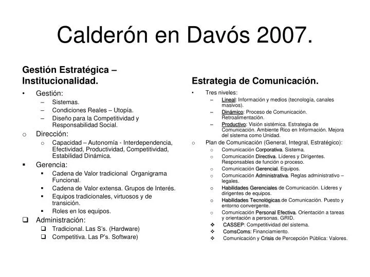 calder n en dav s 2007