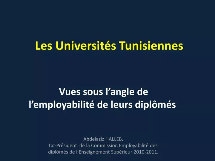 les universit s tunisiennes