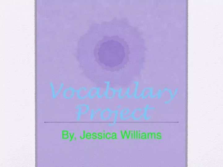 vocabula ry project