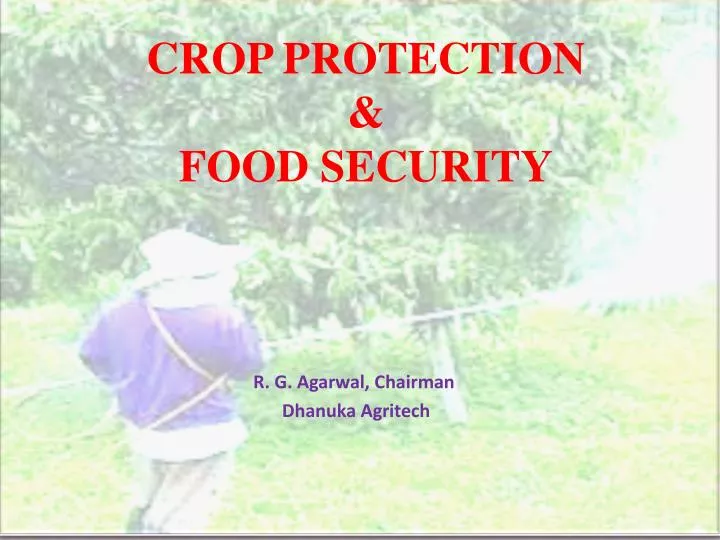 crop protection food security