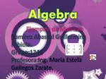 Algebra - slide 1