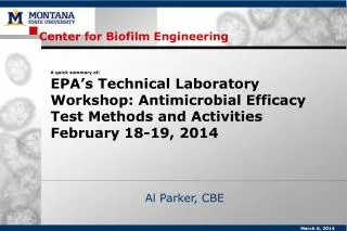 Center for Biofilm Engineering