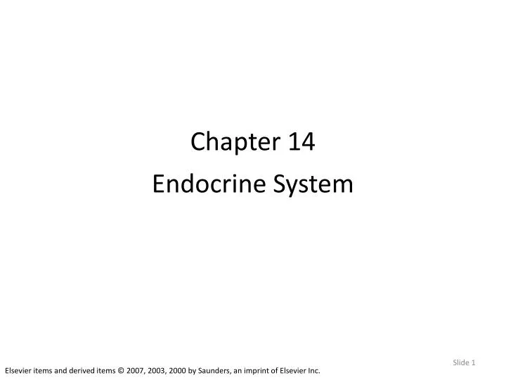 chapter 14 endocrine system