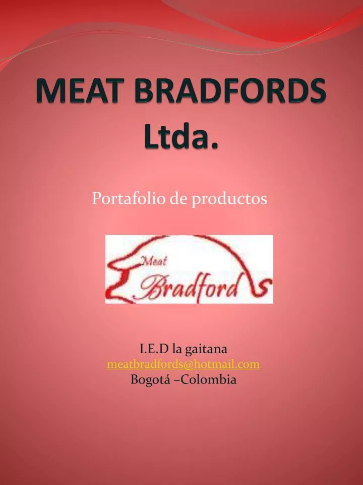 meat bradfords ltda