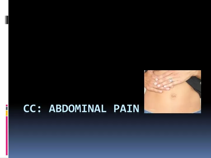 cc abdominal pain