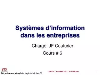 syst mes d information dans les entreprises