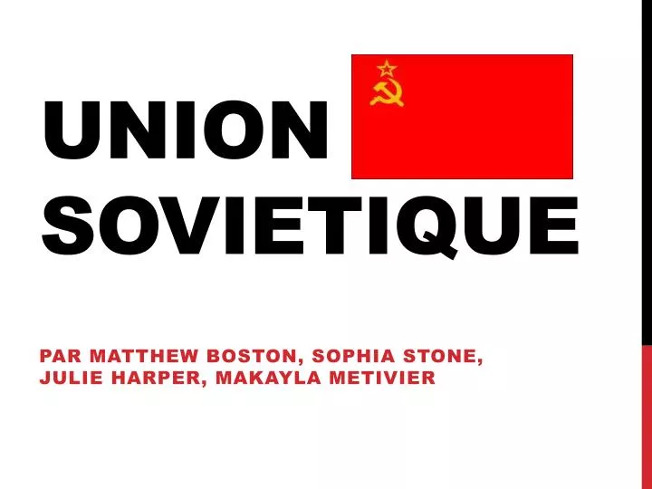 union sovietique