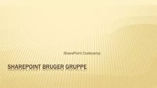 sharepoint codecamp