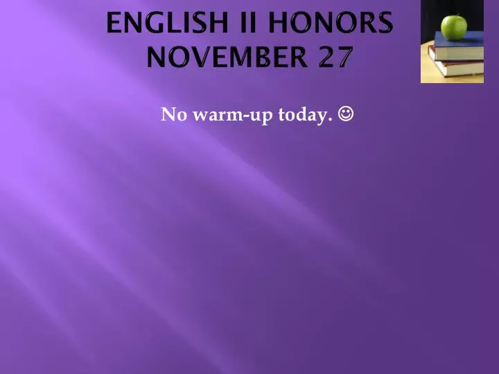 english ii honors november 27