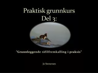 praktisk grunnkurs del 3
