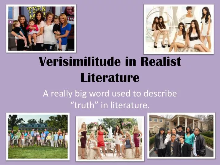 verisimilitude in realist literature