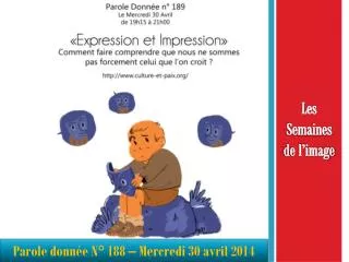 les semaines de l image
