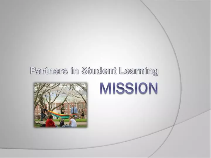partners in student learning