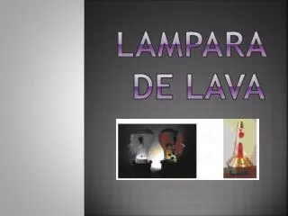 lampara de lava