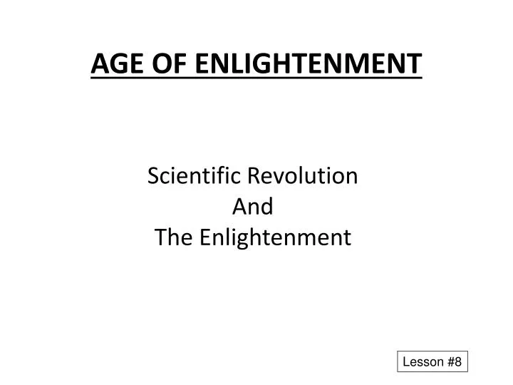 age of enlightenment