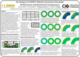An Analysis of ASPECT Mantle Convection Simulator Performance and Benchmark Comparisons