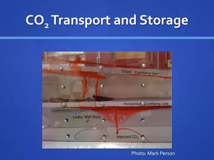 co 2 transport and storage