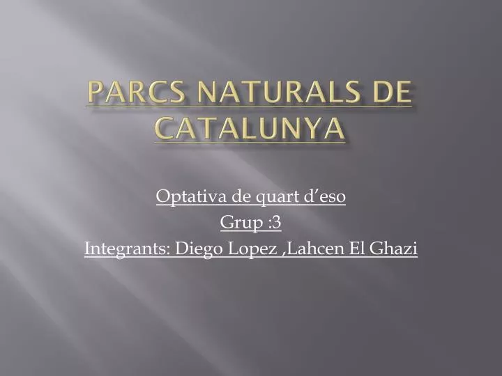 parcs naturals de catalunya