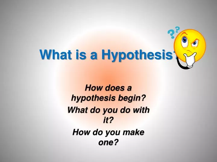 what is a hypothesis