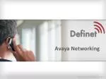 Avaya Networking - slide 1