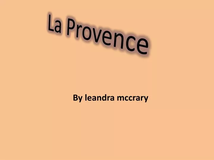 la provence